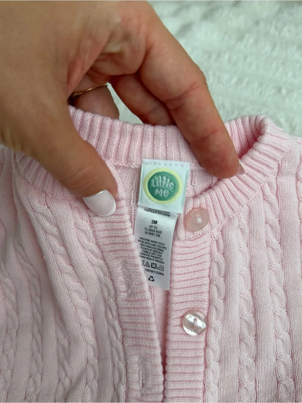 Little Me Pink Knit Cardigan, First Impression Tulle Dress, Hat & Lace Socks Set
